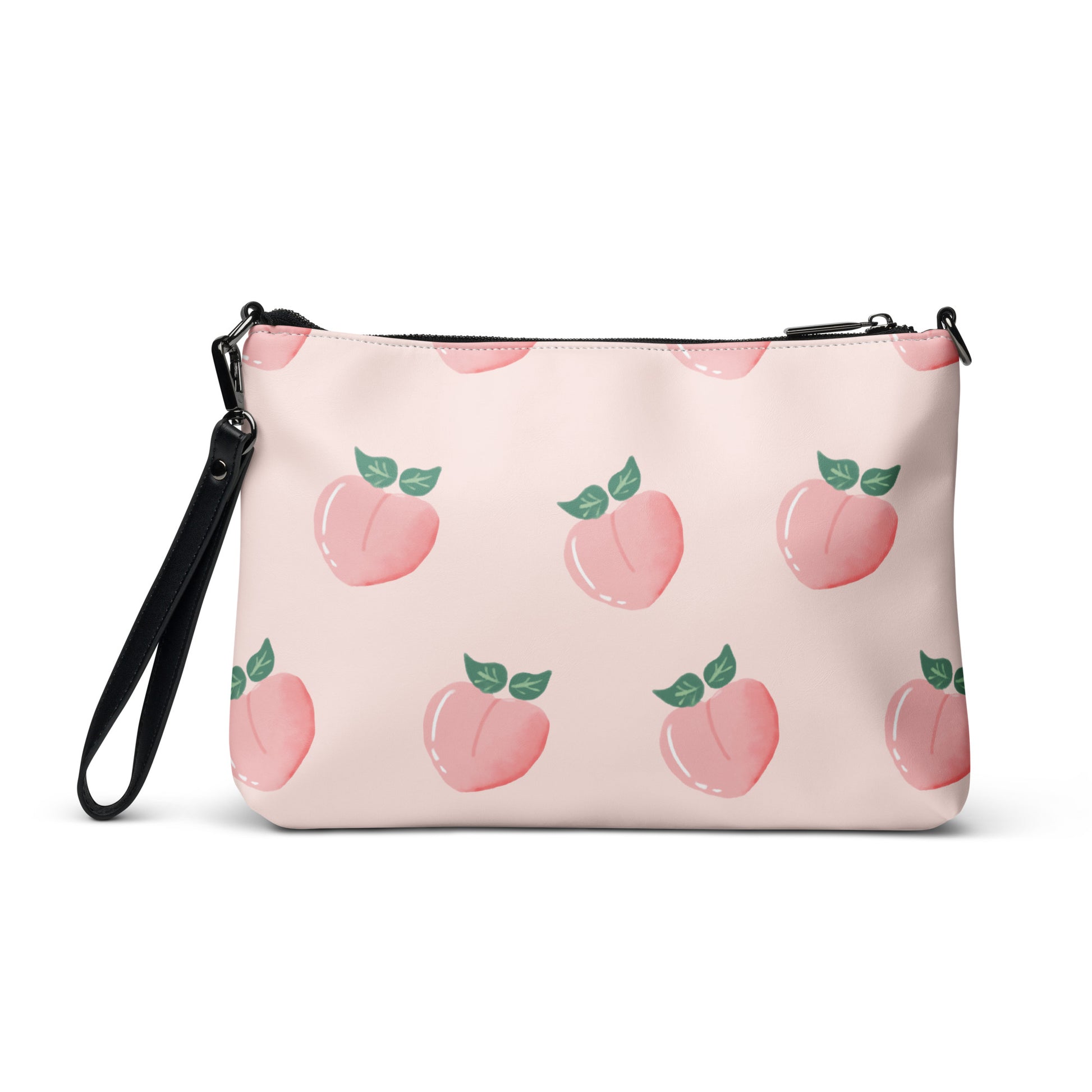 Peach Nectar Leather Crossbody Bag - FLAKOUT