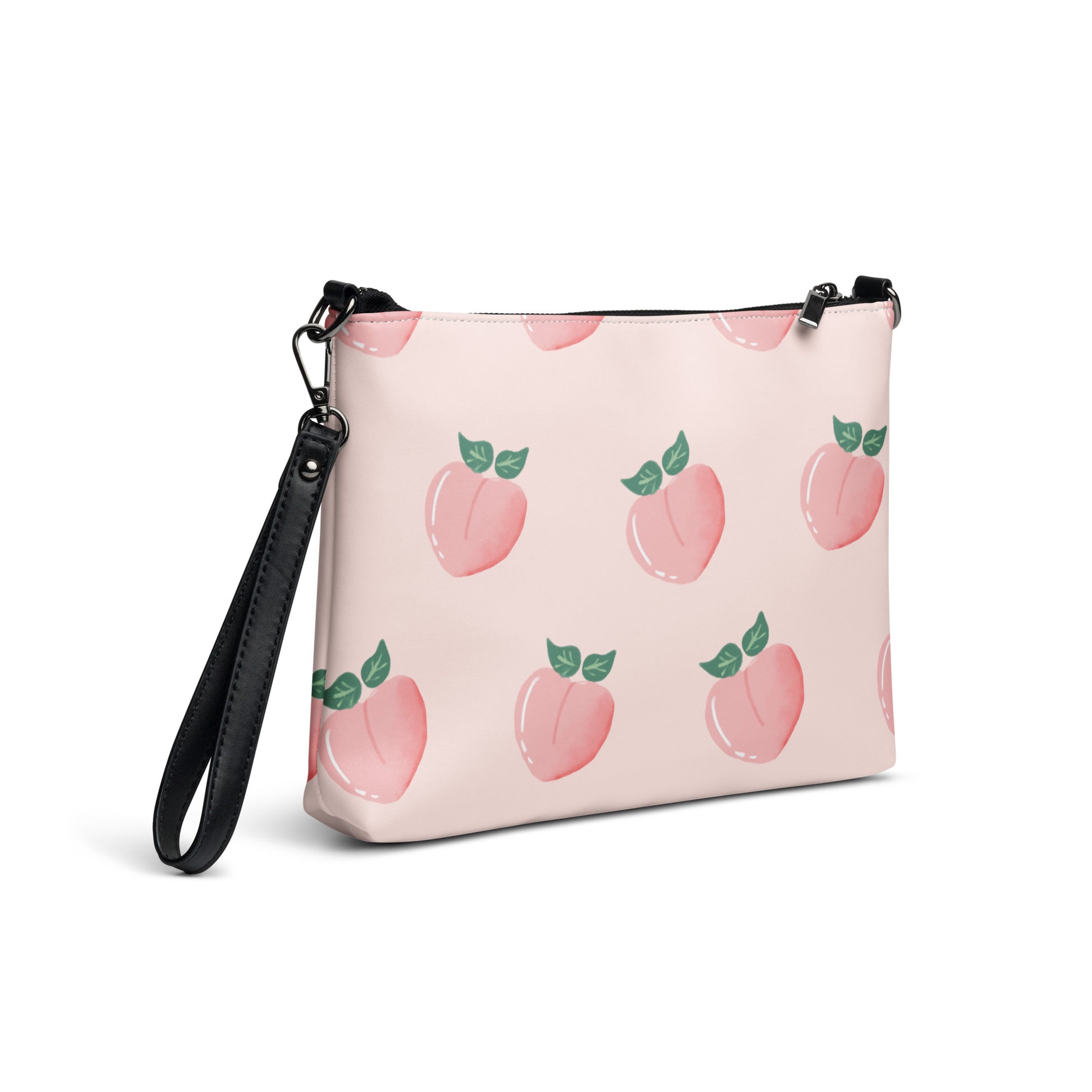 Peach Nectar Leather Crossbody Bag - FLAKOUT