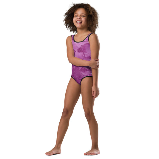 Ebonized Mulberry Girl's Swimsuit - FLAKOUT