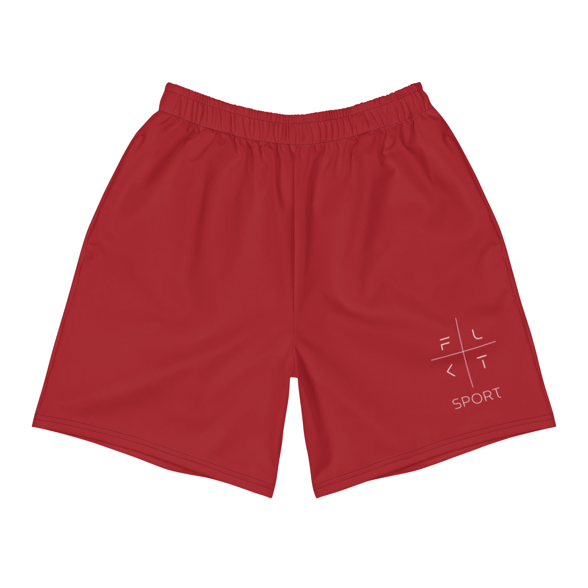 FLAKOUT Sport Firebrick Men's Recycled Athletic Shorts - FLAKOUT