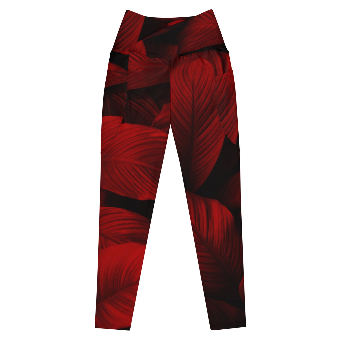 Redveil Women's Recycled Crossover Leggings With Pockets - FLAKOUT