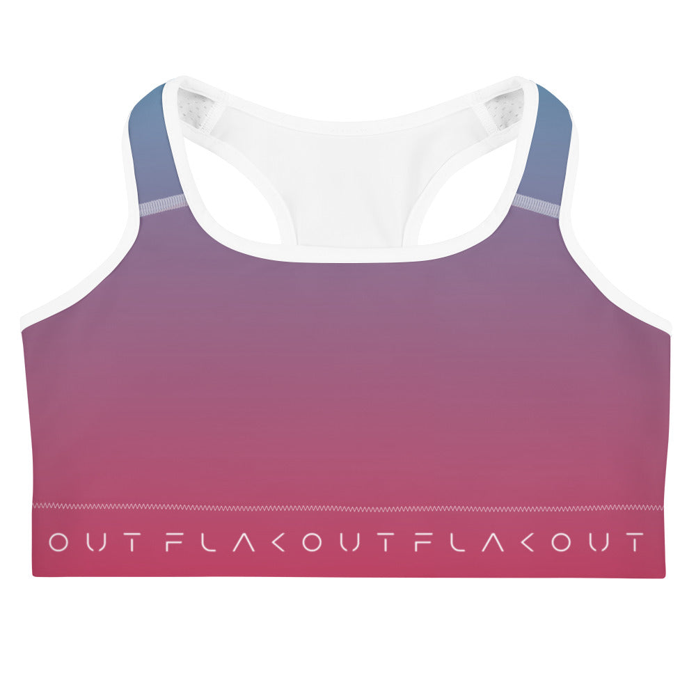 Cherry Sky Women's Sports Performance Bra - FLAKOUT