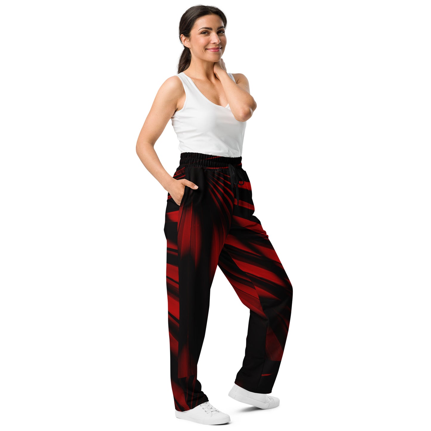 Fiery Phantoms Unisex Wide-leg Recycled Joggers - FLAKOUT