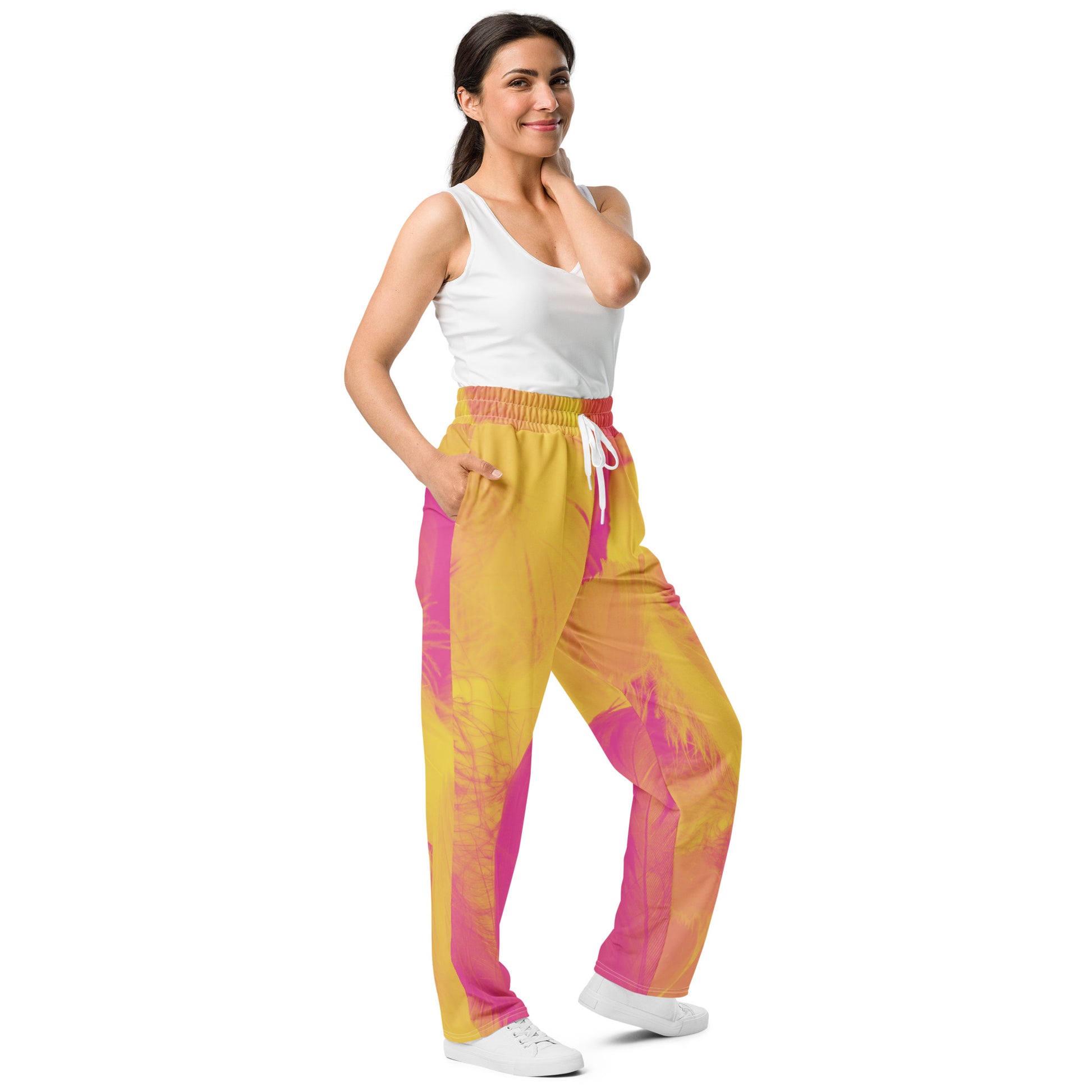 Dazzling Fantasia Women's Wide-leg Recycled Joggers - FLAKOUT