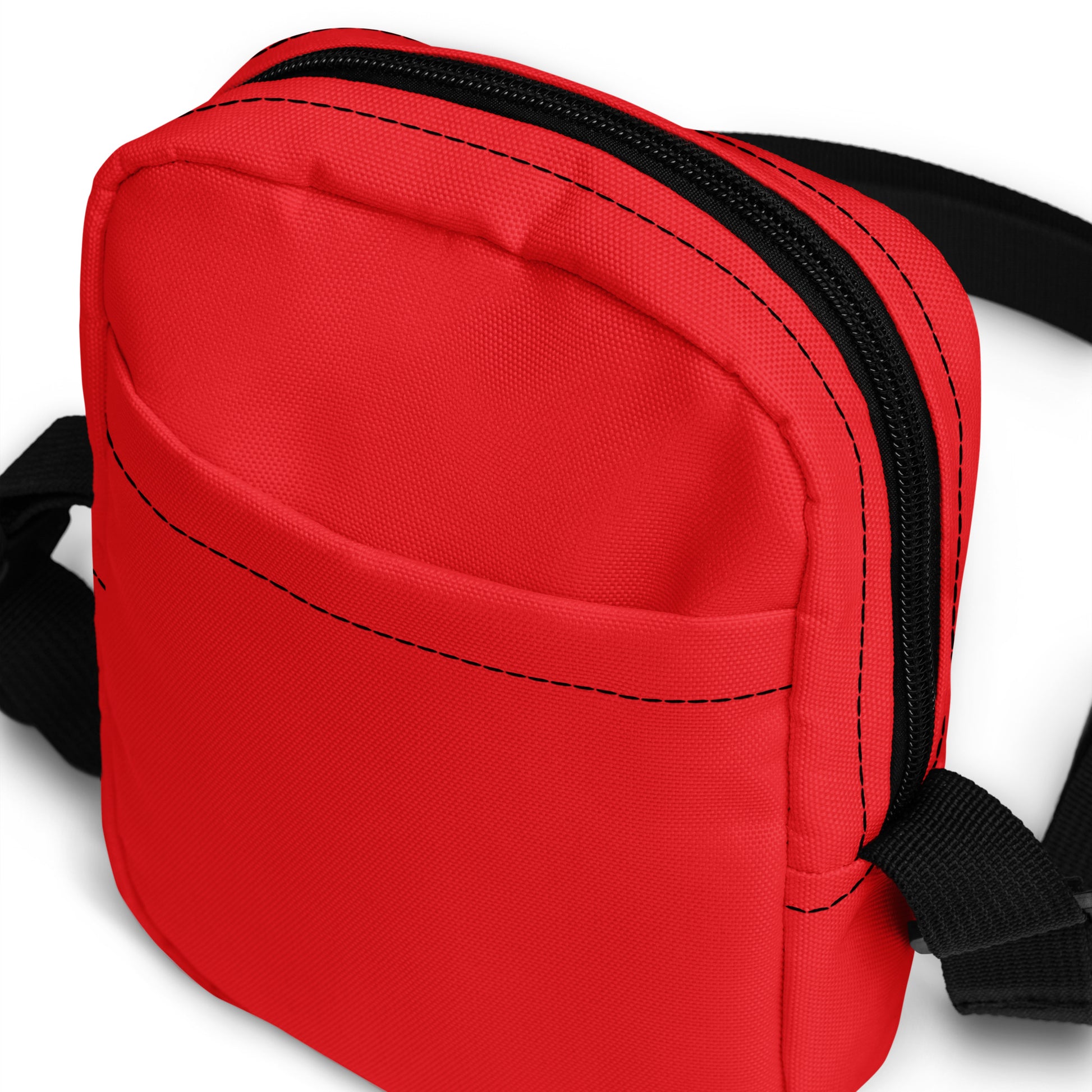 Unisex Water-resistant Crossbody Bag - Red - FLAKOUT