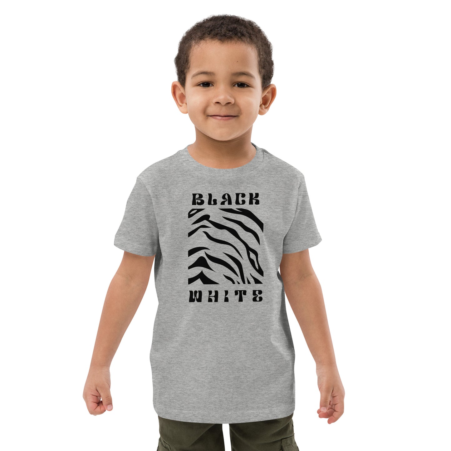 Opulent Onyx Tiger Kid's T-shirt - FLAKOUT