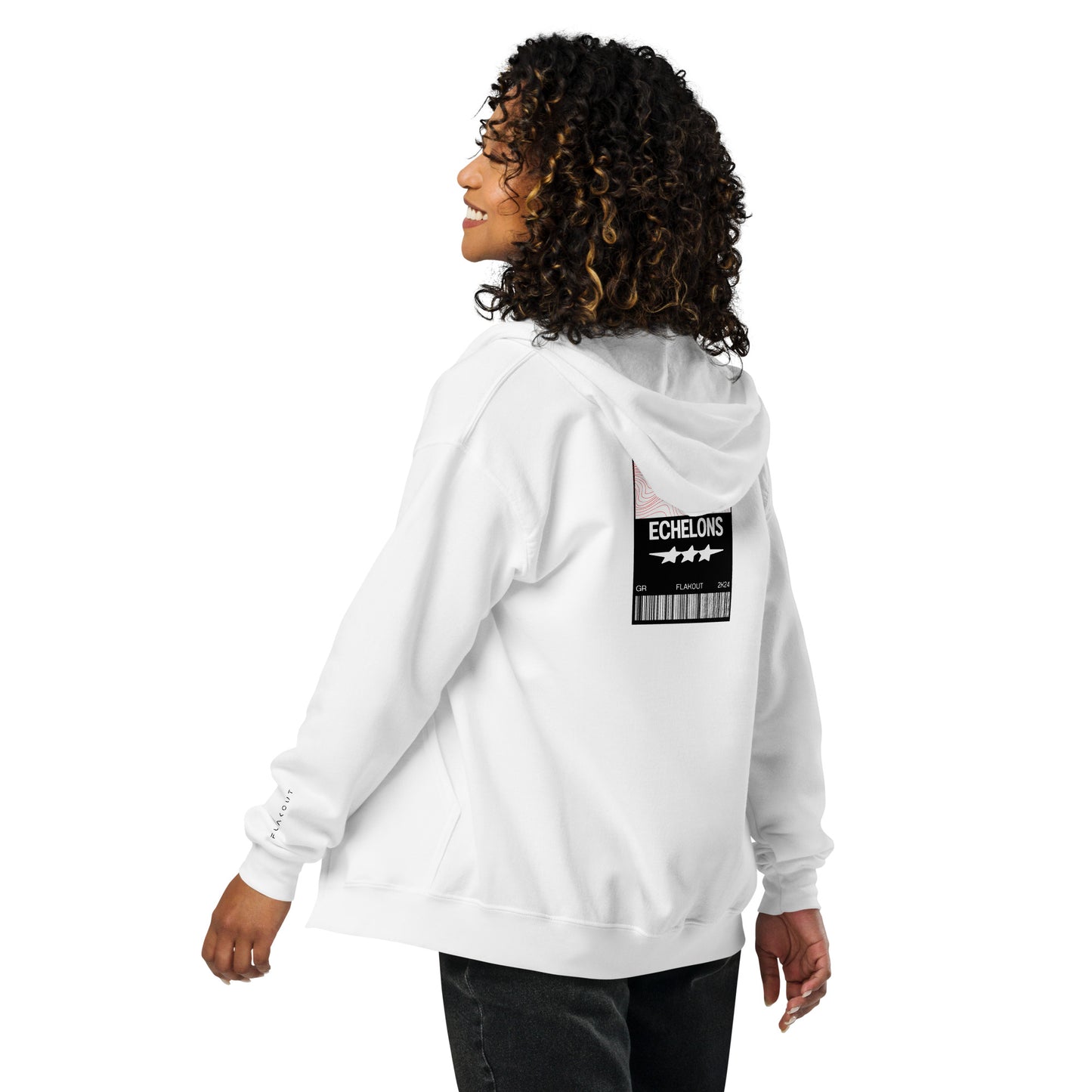 Echelons Unisex Zip Hoodie - FLAKOUT