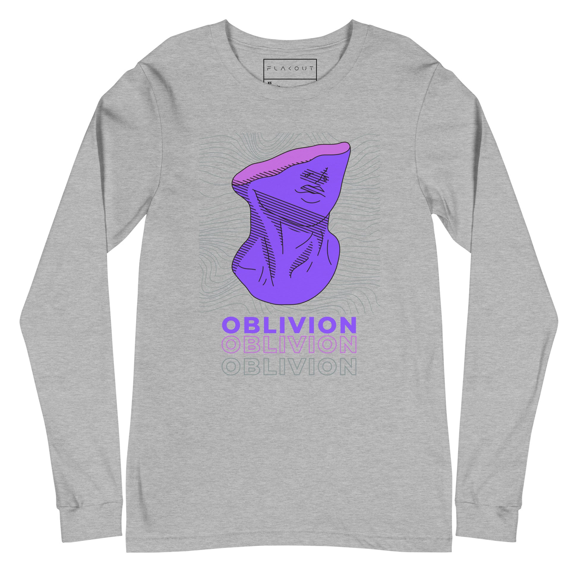 Violet Veil Of Oblivion Long Sleeve Tee - FLAKOUT