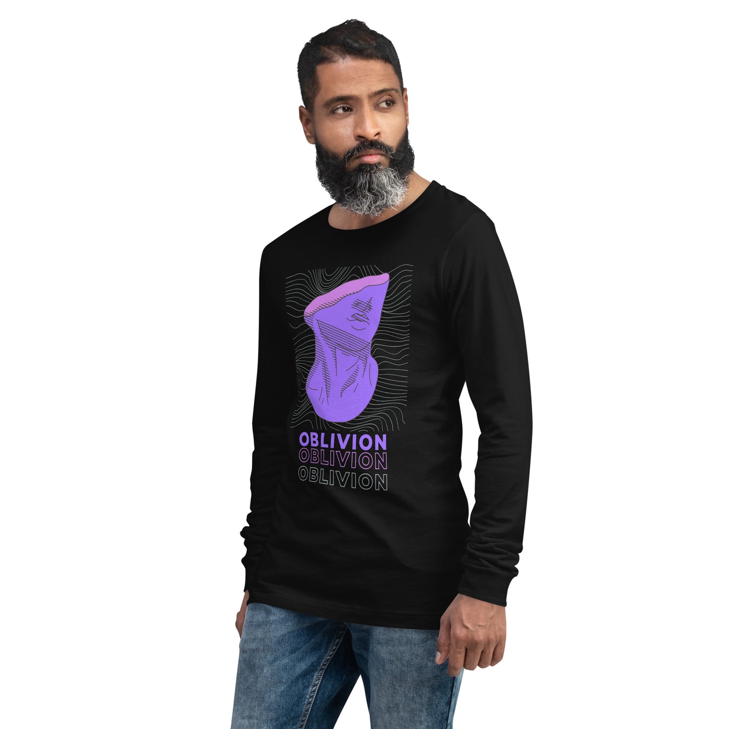 Violet Veil Of Oblivion Long Sleeve Tee - FLAKOUT