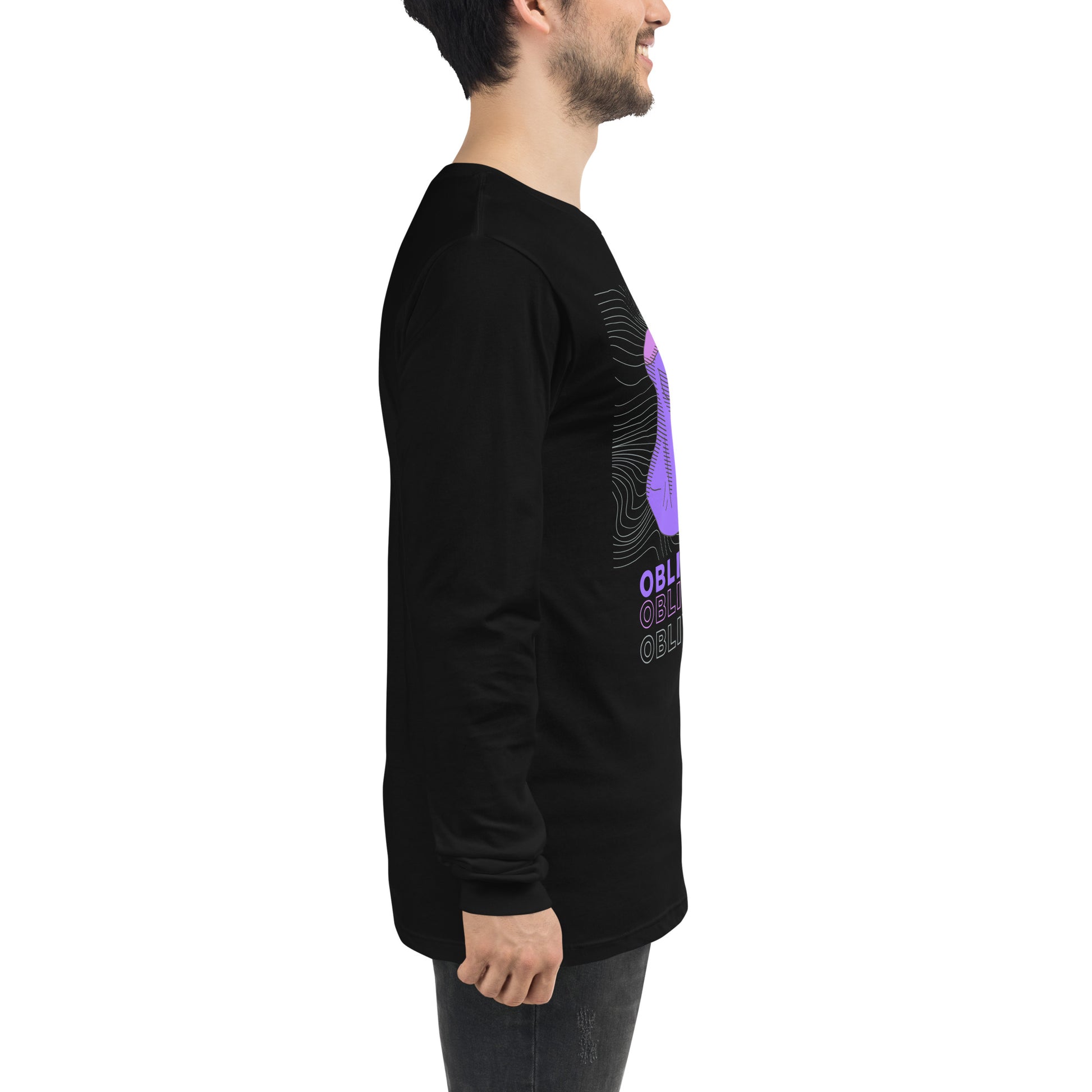 Violet Veil Of Oblivion Long Sleeve Tee - FLAKOUT