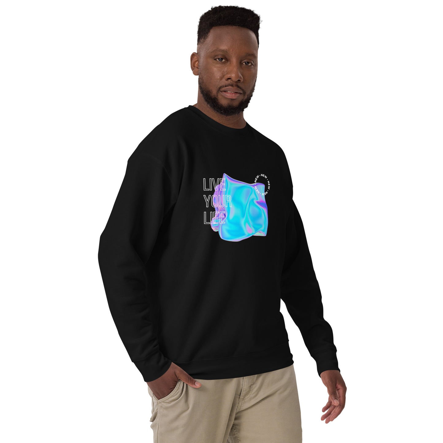 Vivid Existence Live Your Life Sweatshirt - FLAKOUT