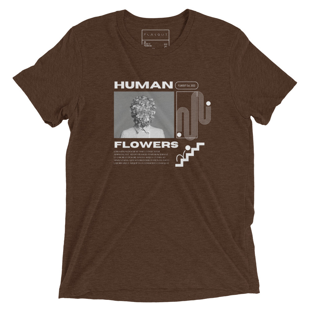 Human Flowers Floral Blooming T-shirt - FLAKOUT