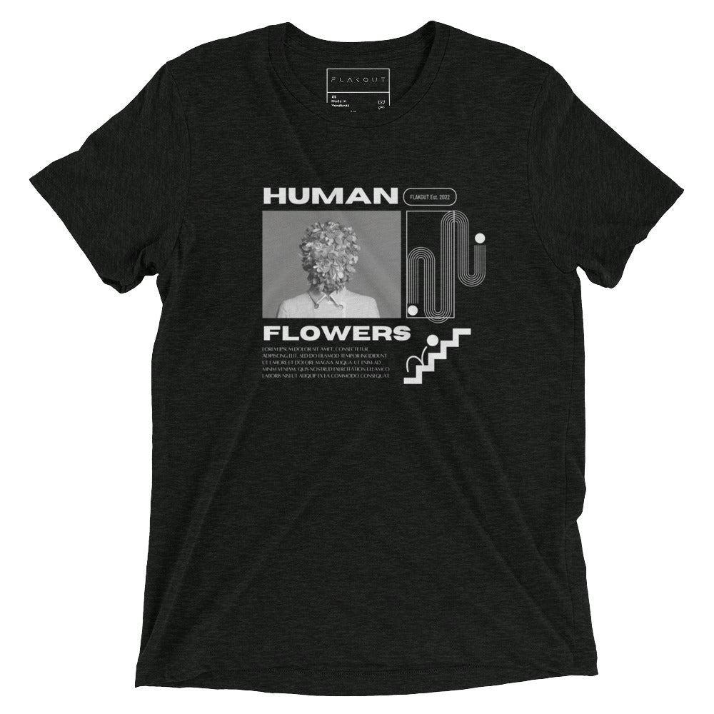 Human Flowers Floral Blooming T-shirt - FLAKOUT