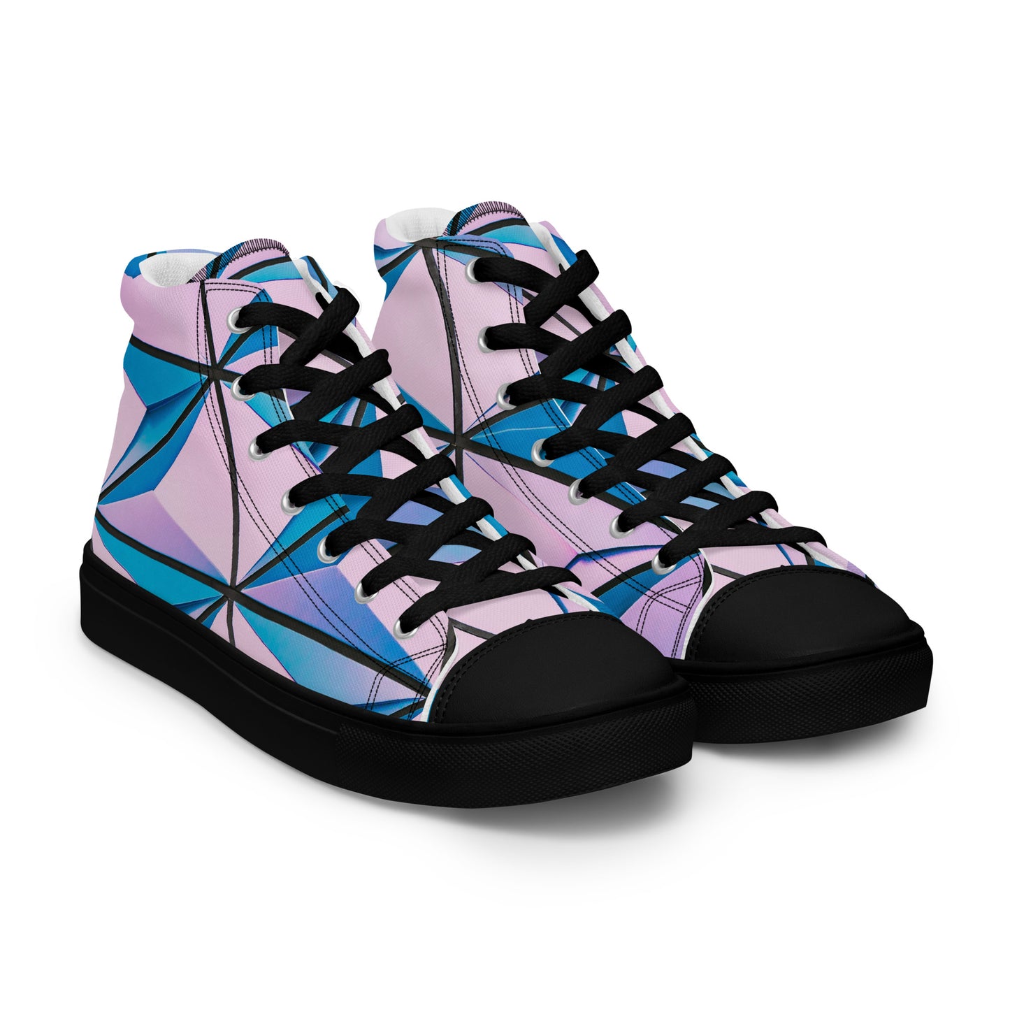 Lineage Of Angles Women's High Top Canvas Shoes - FLAKOUT