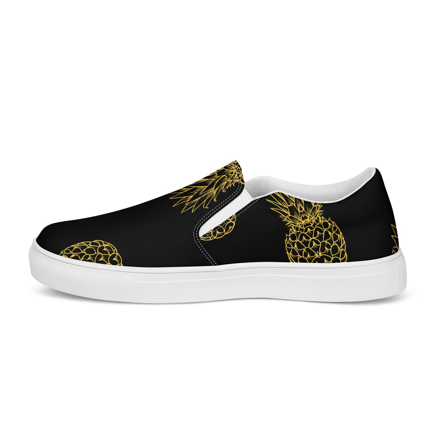 Pineapple Bliss Women's Slip-On Canvas Shoes - FLAKOUT