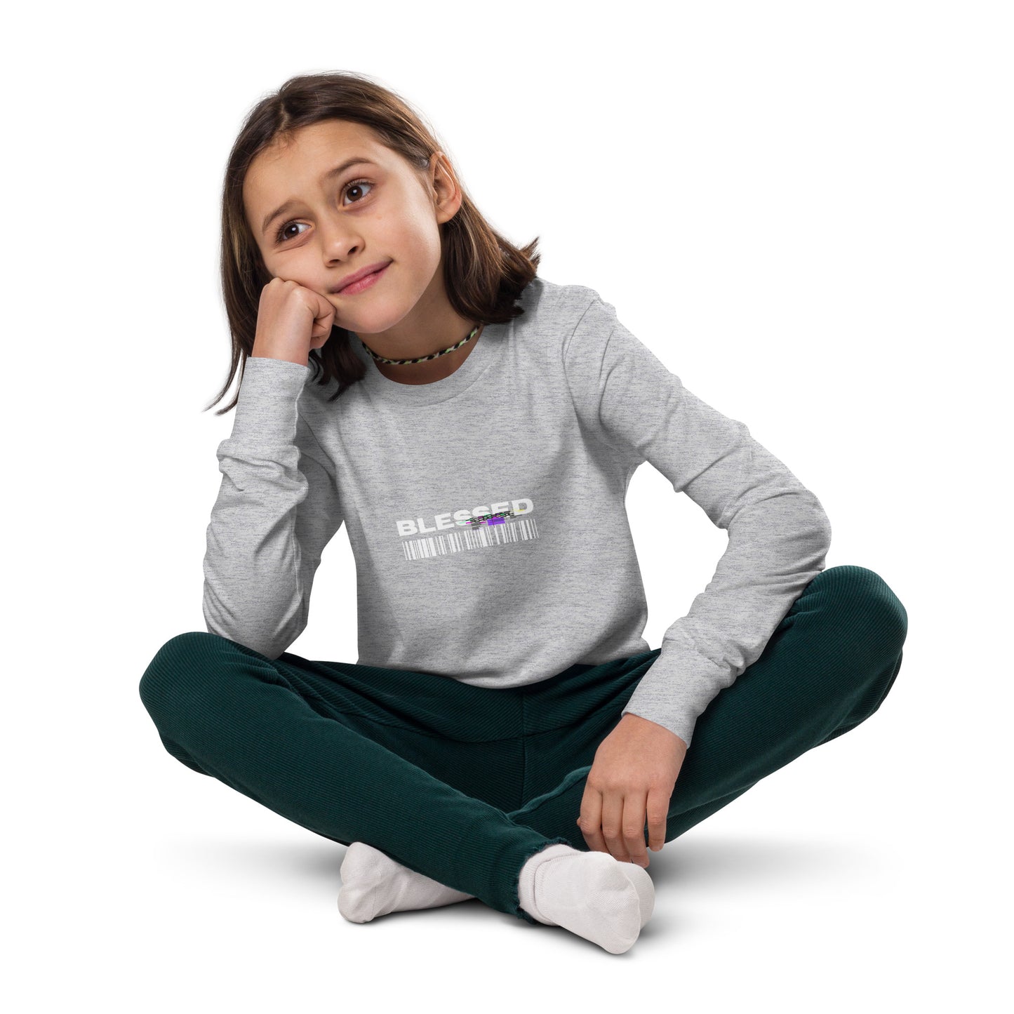 Divine Grace Blessed Kid's Long Sleeve Shirt - FLAKOUT