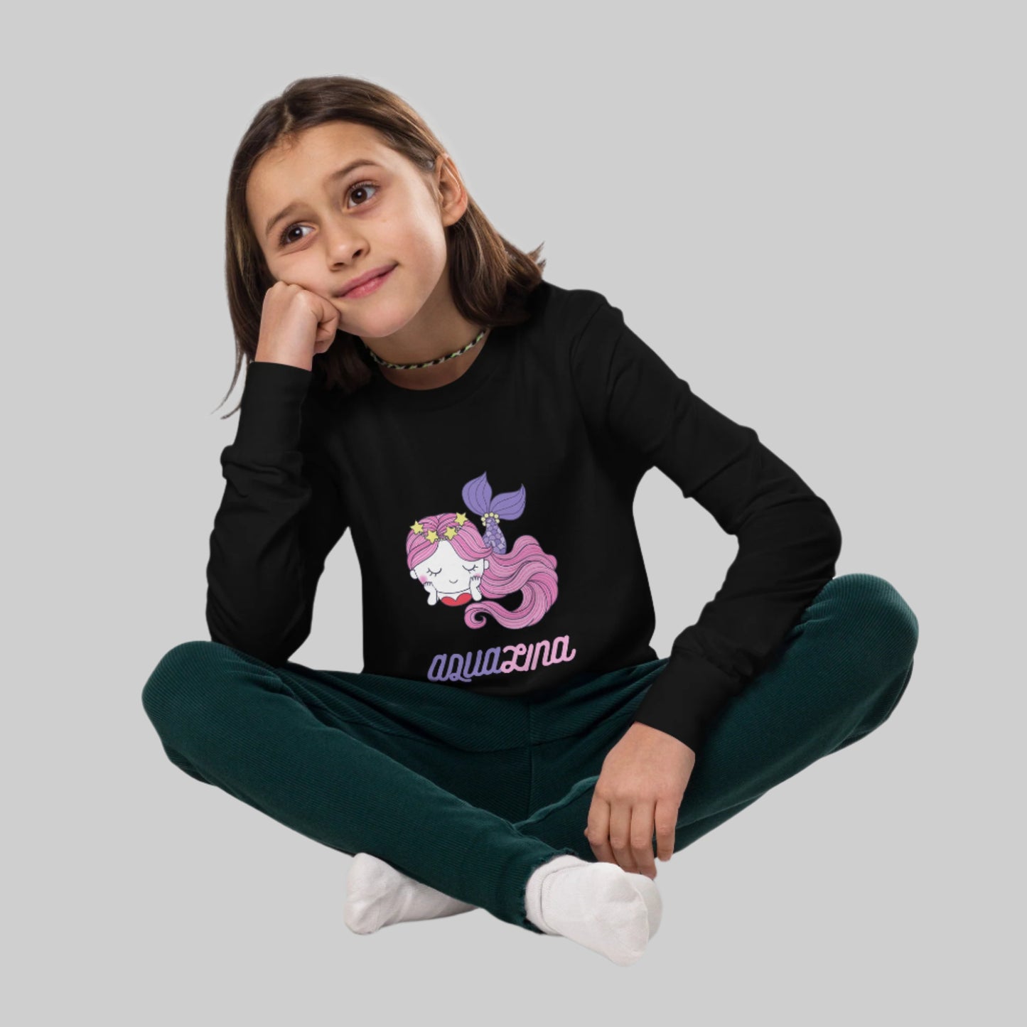 Aqualina Girl's Long Sleeve Tee - FLAKOUT