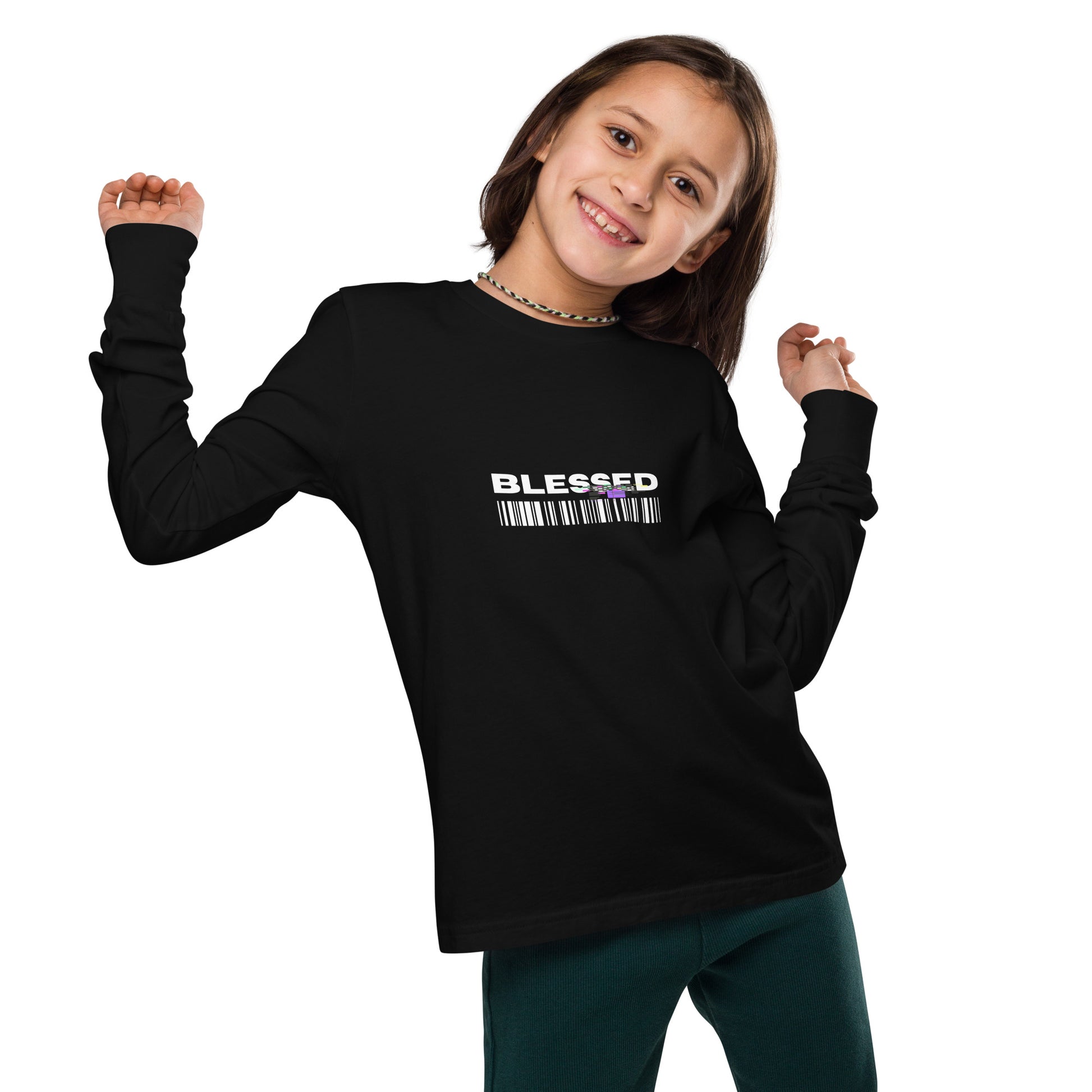 Divine Grace Blessed Kid's Long Sleeve Shirt - FLAKOUT