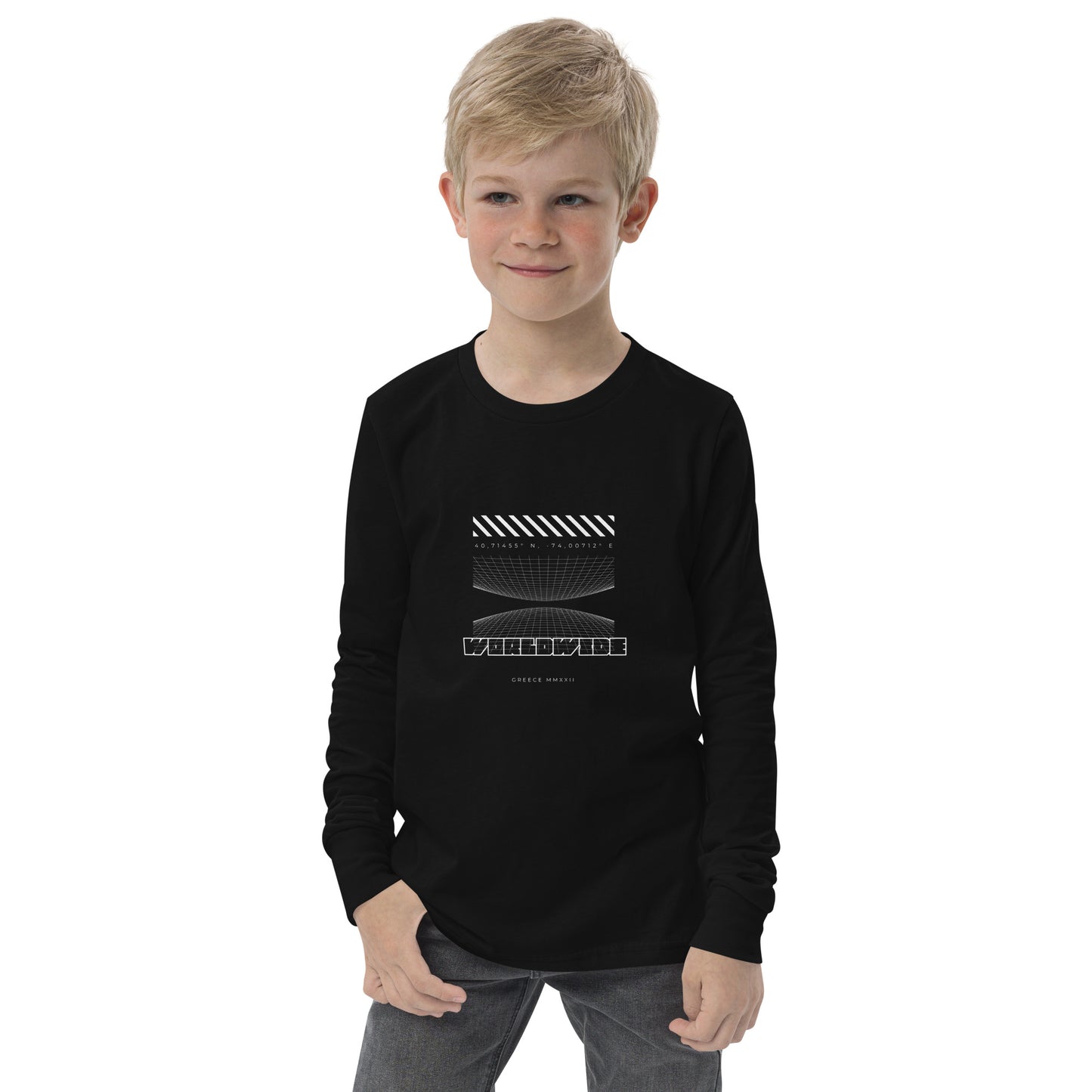 Kid's Long Sleeve Shirt Worldwide - FLAKOUT