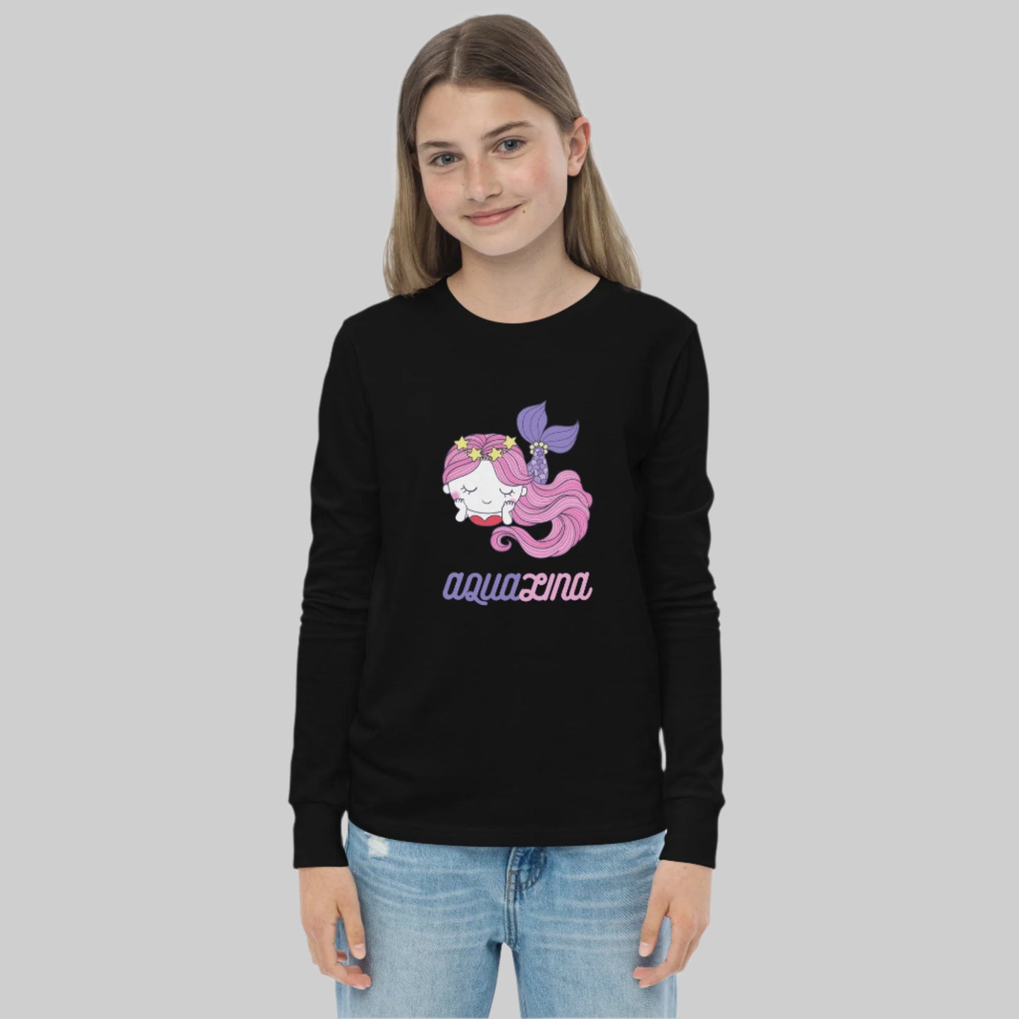 Aqualina Girl's Long Sleeve Tee - FLAKOUT