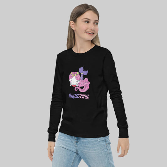 Aqualina Girl's Long Sleeve Tee - FLAKOUT