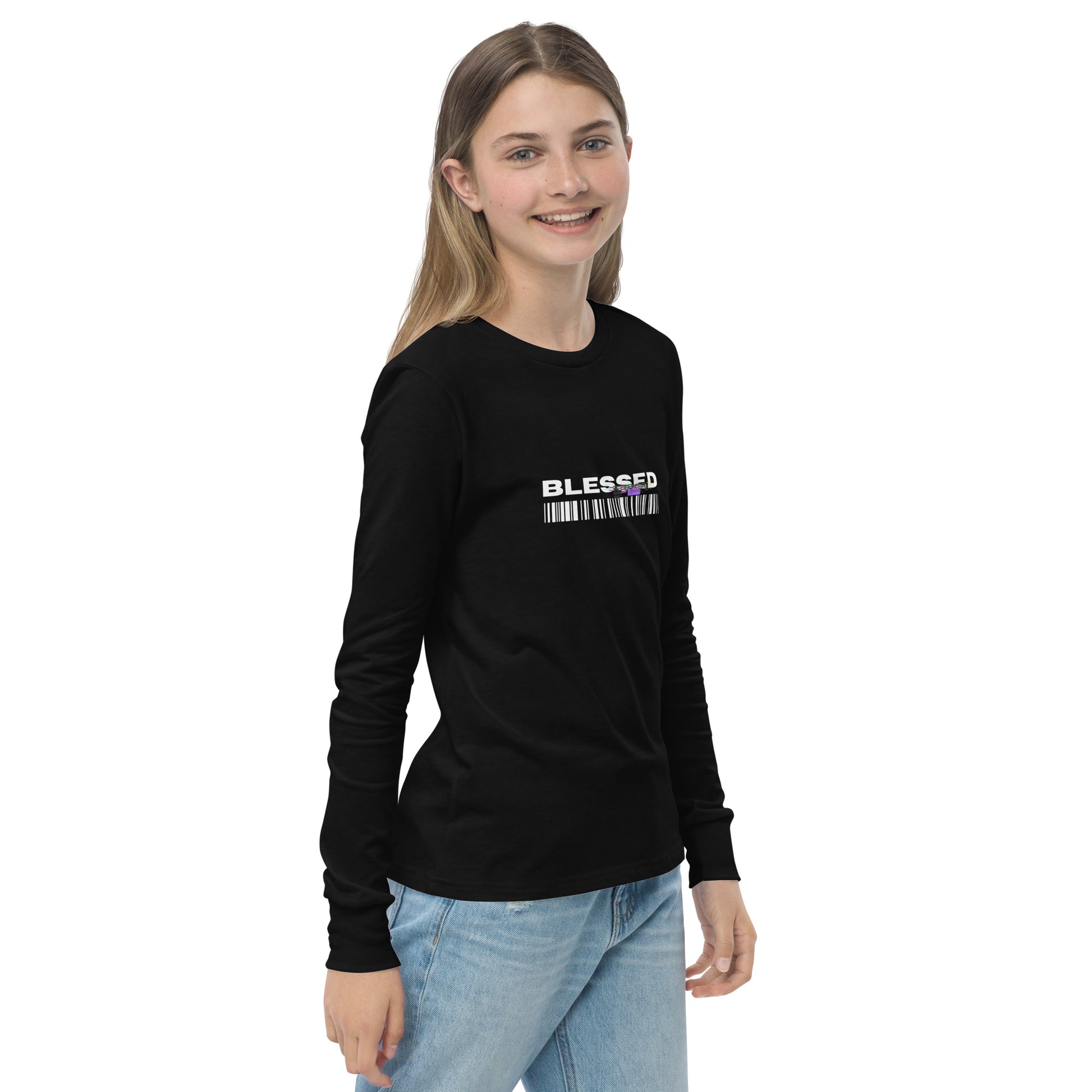 Divine Grace Blessed Kid's Long Sleeve Shirt - FLAKOUT