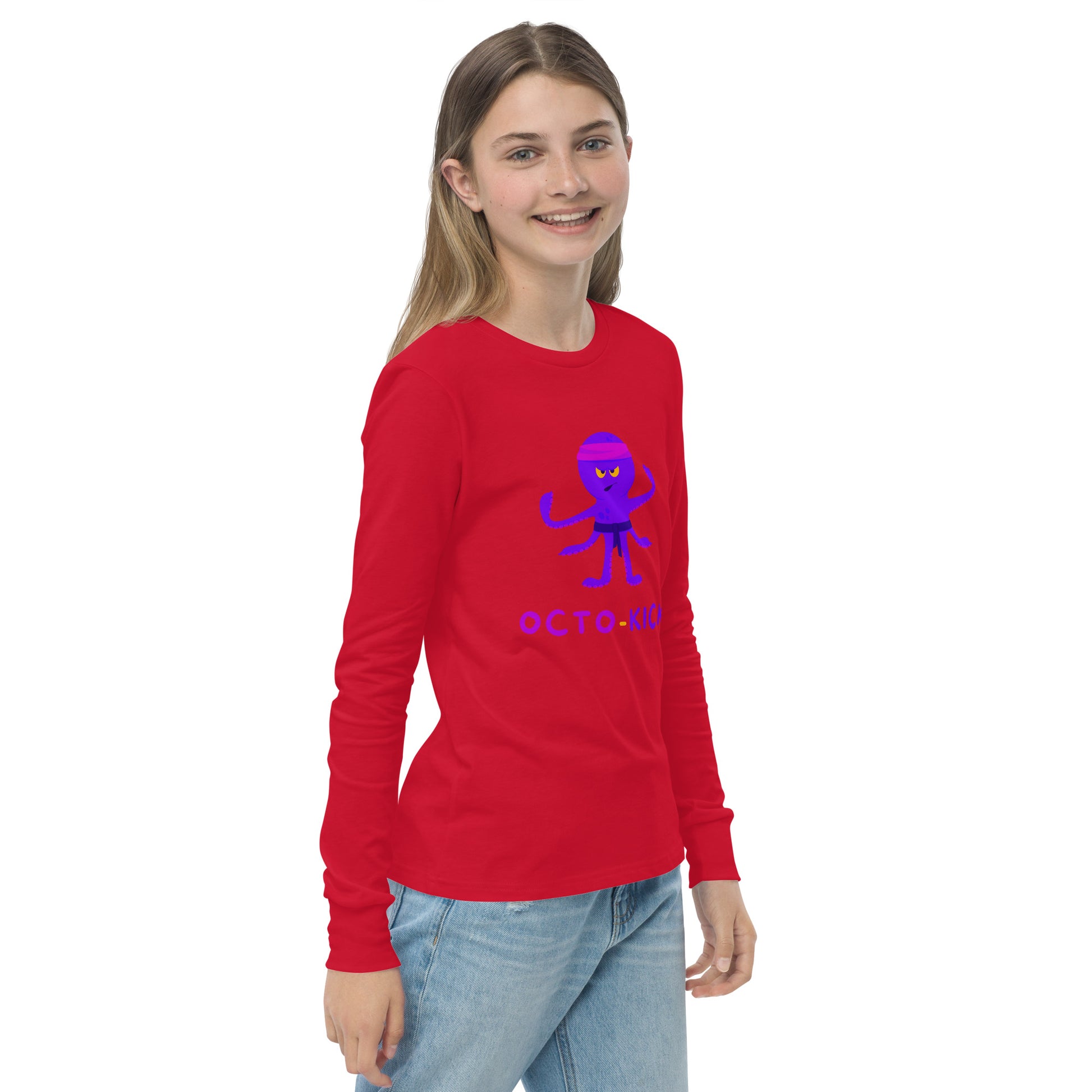 Octo-Kick Unisex Kid's Long Sleeve Tee - FLAKOUT