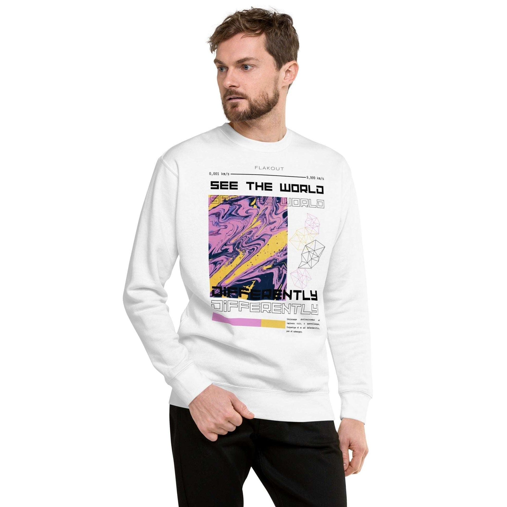 Divergent Horizon See The World Differently Sweatshirt - FLAKOUT