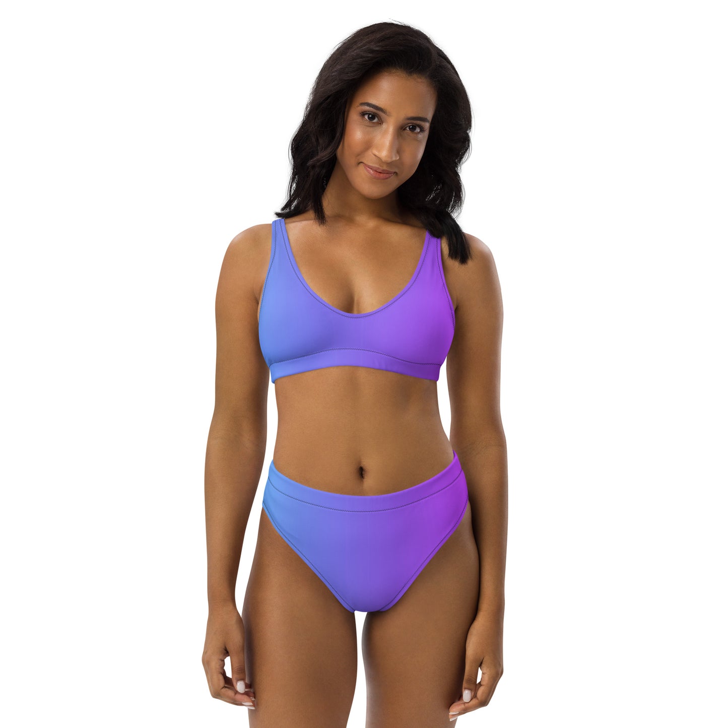 Amethyst Oasis Women's High-waisted Bikini - FLAKOUT